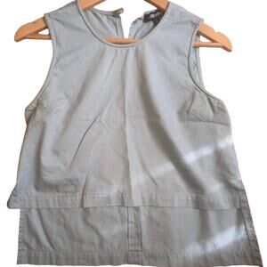MOVING SALE! Ilana Kohn Roxey Linen Hi Lo Crop Tank Size S